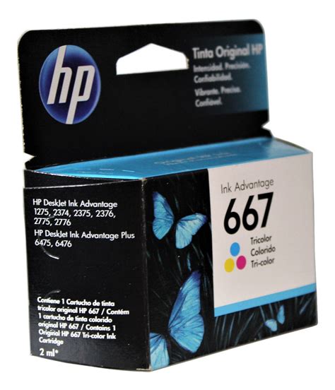 Kit De Cartuchos Hp 667 Preto Xl E Colorido De 2ml Original Mercado Livre