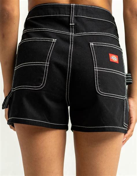 DICKIES High Rise Womens Black Carpenter Shorts BLACK Tillys