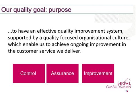 Catching Excellence Continuous Improvement At The Legal Ombudsman