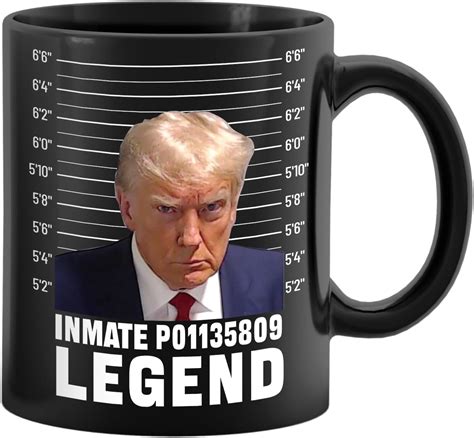 Hbydo Trump Mug Shot Cups Double Sided Coffee Mug Print Funny Trump Mugshot Wanted