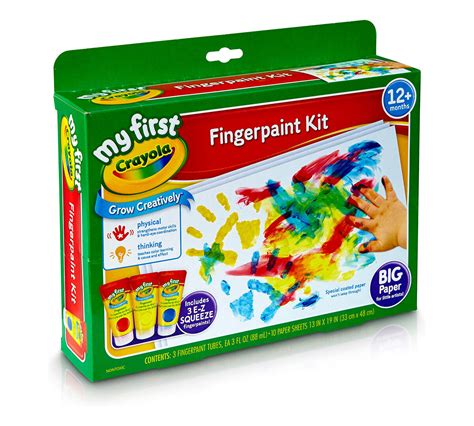 My First Crayola Fingerpaint And Paper Kit Crayola