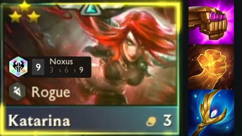 Katarina 3 Star ⭐⭐⭐ Carry With 9 Noxus Tft Set 9 Youtube