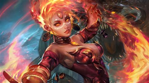 Lina Dota 2 Video Game Defense Of The Ancients Girls Art 4k HD