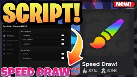 Speed Draw Script Hack Autofarm Inf Coins Roblox Speed Draw Script