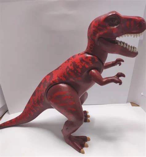 PLAYMOBIL GEOBRA TYRANNOSAURUS Rex Trex Red Spotted Dinosaur Rescue