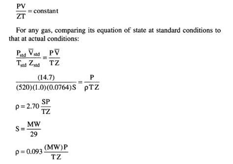 Specific Gravity and Density - Oil and Gas Separator