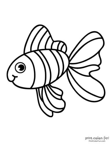 Fish Theme Coloring Pages