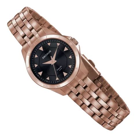 Reloj de pulsera Seculus Long Life 20919LPSVRA3 de cuerpo color rosê