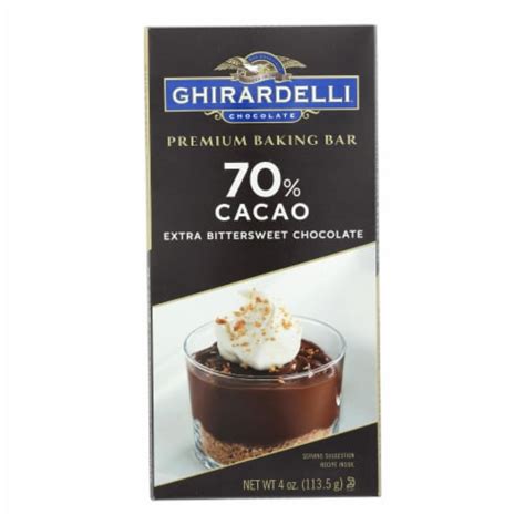 Ghirardelli Chocolate Premium Baking Bar Extra Bittersweet Chocolate Case Of 12 4 Oz 4 Oz