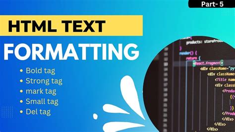 Html Text Formatting Html Tutorial Part Youtube Html Subscribe
