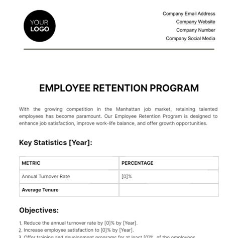 Employee Retention Program HR Template - Edit Online & Download Example | Template.net