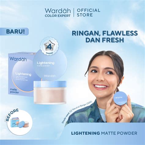 Jual Wardah Lightening Loose Matte Powder Bedak Tabur 20gr Kemasan Baru