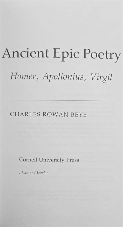 Amazon.com: Ancient Epic Poetry: Homer, Apollonius, Virgil ...