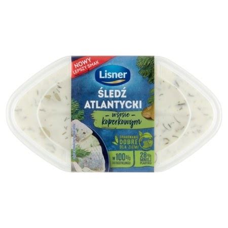 Lisner Śledź atlantycki w sosie koperkowym 280 g promocja Lidl Ding pl