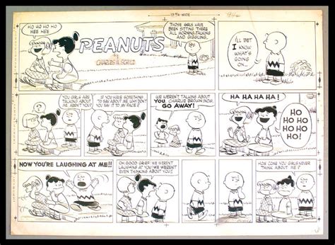 Hakes Peanuts Oct 23 1955 Sunday Page Original Art By Charles Schulz