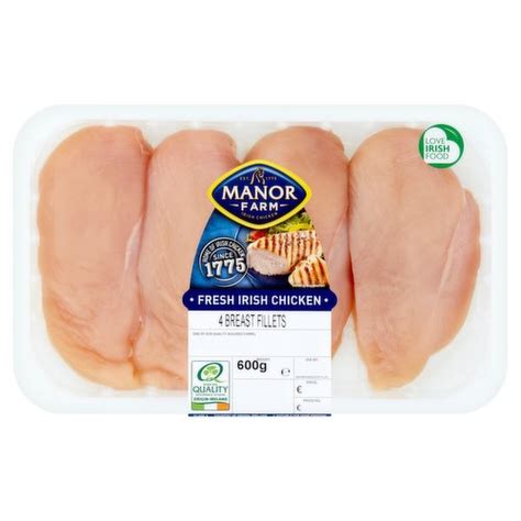 Manor Farm Fresh Irish Chicken Breast Fillets 600g Dunnes Stores