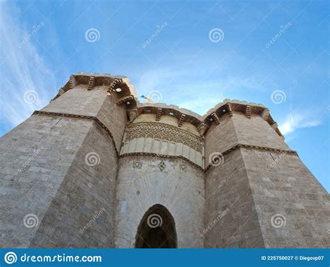 Quart And Serranos Tower Valencia Spain Stock Image Image Of City