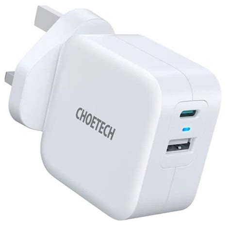 Buy Choetech Pd5002 Uk Wh Pd Qc 38w Dual Ports Fast Wall Charger