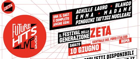 Radio Zeta Future Hits Live Il Cast Completo