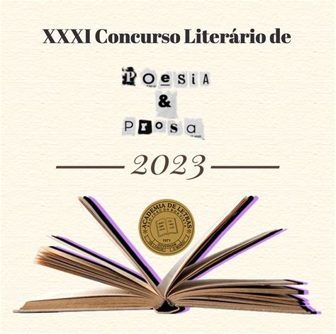 ENCERRADO XXXI Concurso Literário De Poesia E Prosa Conto Poesia