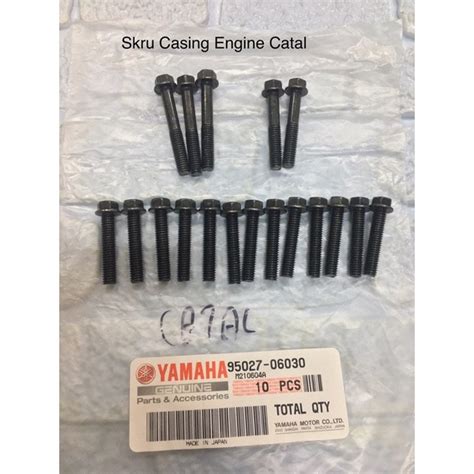 Skru Casing Kiri Kanan Rxz Mili Catalyzer Original Japan Set Shopee