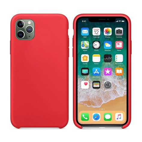 Coque Silicone Soft Touch Rouge Pour Apple Iphone 11 Pro Max