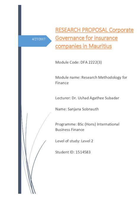 Bsc Dissertation Proposal Example Telegraph