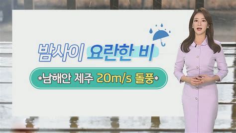 날씨 밤사이 강한 비남해안·제주 호우특보 연합뉴스