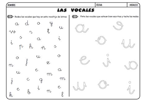 Las Vocales Lecto Escritura M Todo Boo Material De Aprendiazje