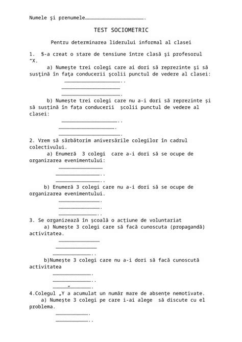 DOC 1 Test Sociometric Dirigentie DOKUMEN TIPS