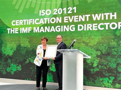 International Monetary Fund Iso 20121 Sustainable Events Certified By Bsi Supply Professional