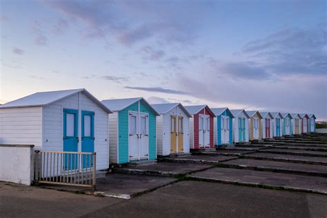 Beach Huts At Dawn In Bude Cornwall David Gibbeson Photography