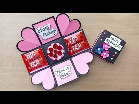 Diy Greeting Cards For Birthday Chocolate Explosion Box Tutorial