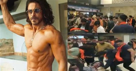 Bajrang Dal Protests Against Pathaan Movie In Ahmedabad Mall Video