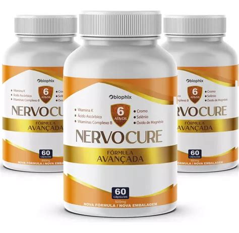 Kit Nervocure C Psulas Suplemento Di Rio Sabor Nervo Cure