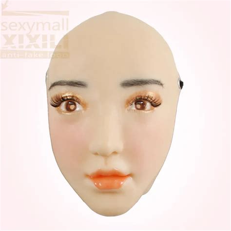 Young Women With Chest And Head Mask Realistic Silicone Breast Forms