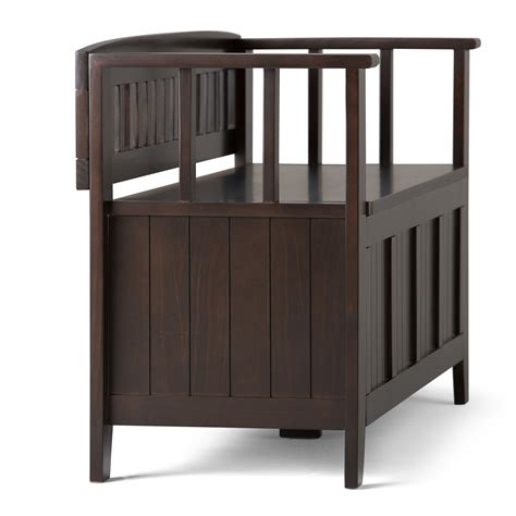 Best Buy Simpli Home Acadian Solid Wood Inch Wide Transitional