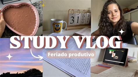 FERIADO PRODUTIVO nos estudos study vlog desacumulando matéria