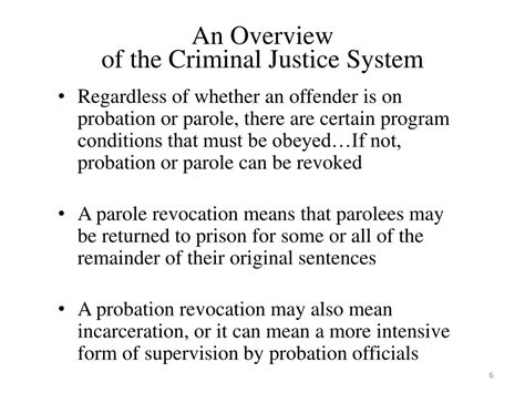 Ppt Components Of Criminal Justice Probation And Parole Powerpoint