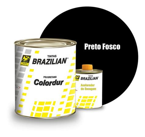 Tinta Pu Preto Fosco Uso Geral E Automotivo Brazilian Ml M Ximacor