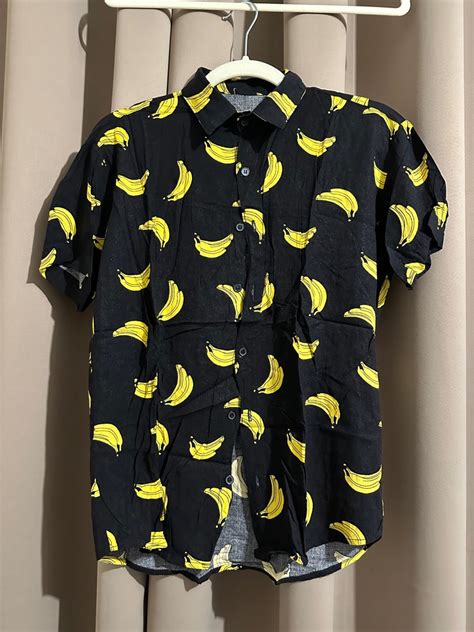 Button Down Banana Print On Carousell