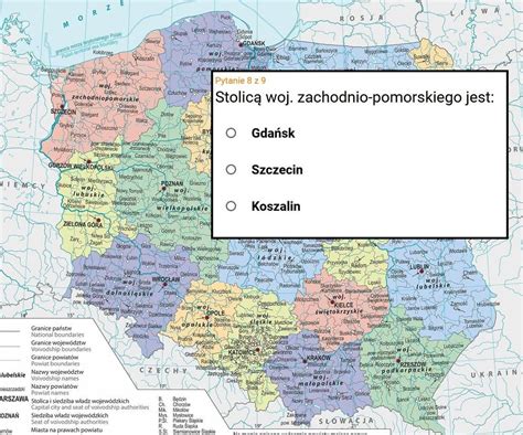 W którym województwie leży to miasto Quiz z geografii Polski