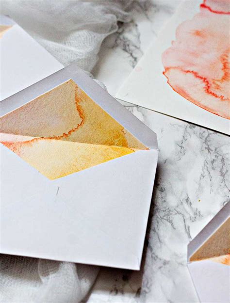 Diy Watercolor Envelope Liners Pipkin Paper Company