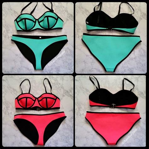 Triangl Bikini Dupe Review {aliexpress Neoprene Bikini} Triangle