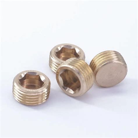 Lot Bspp Male Thread Brass Pipe Countersunk Plug Internal Hex