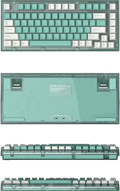 Клавиатура FL Esports Q75 SAM Green/Transparent Azure Green Ice SA ...