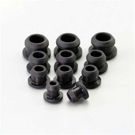 10pcs Black Silicone Rubber Hole Caps 25mm To 506mm T Type Plug Cover