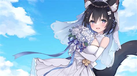 Anime Girl In Wedding Dress Live Wallpaper | 1920x1080