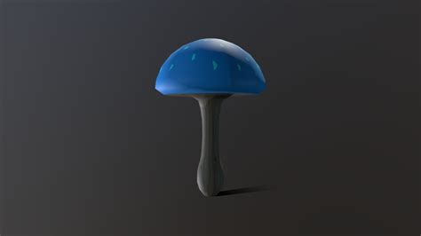 A Tall Blue Mushroom 3d Model By Imainluigiinsmashbros B1faa74 Sketchfab