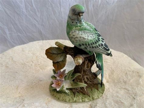 Andrea Parakeet Figurine Etsy